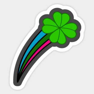 Shooting Clover Sticker